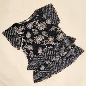 Size XS: Hybrid Tiered Ruffle Blouse Style 5355